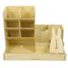 Desktop Pen Organizer Wooden Pen Case Wooden Pen Holder Desktop Stationery Case