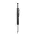 Writing Supplies Spirit Level Screen Touch Screwdriver Ruler Gadgets Multi-functional Pen Capacitive Pen Ballpoint Pen BLACK