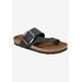 Women's Harley Sandal by White Mountain in Black Nubuck (Size 12 M)