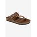 Women's Hayleigh Sandal by White Mountain in Brown Leather (Size 12 M)