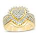 WQJNWEQ Clearance Ladies Fashion Wedding Gold Diamond Ring Two Piece Set Ring