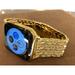 Custom 45mm iWatch Series 8 Stainless Steel 24K Gold Plated LTE+Blood O2