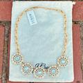 J. Crew Jewelry | J. Crew Crystal Gold Layered Circle Necklace Nwt | Color: Gold/Silver | Size: Os