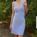 Brandy Melville Dresses | Brandy Melville Blue Floral Amara Mini Dress | Color: Blue/White | Size: S