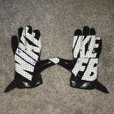 Nike Accessories | Football Gloves | Color: Black/White | Size: Os