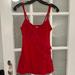 Free People Tops | Free People Red Ruffle Tank Top Size S | Color: Red | Size: S