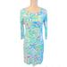 Lilly Pulitzer Dresses | Lily Pulitzer Floral A-Line Dress | Color: Blue/Green | Size: Xs