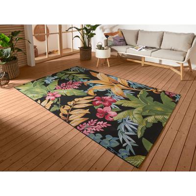 Outdoorteppich HANSE HOME "Tropical Flowers", bunt, B:200cm H:3mm L:285cm, Polyester, Polypropylen (PP), Teppiche, In-& Outdoor, Teppich, Wetterfest, Balkon, Garten, Wohnzimmer, Floral Image