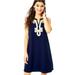 Lilly Pulitzer Dresses | Lilly Pulitzer Cherlyn Dress True Navy Blue Nwt 32" Bust 00 $198 | Color: Blue/Silver | Size: 00