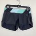 Lululemon Shorts | Lululemon Athletica Womens Shorts Size 6 Running Speed Up Black Blue | Color: Black/Blue | Size: 6