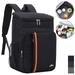 Insulated Cooler Backpack Multifunctional Waterproof Leak Proof Soft Lightweight Backpack Cooler With Large Capacity for Men Women to Camping Hiking Picnics Beach Day Trips(Black)