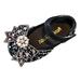 JDEFEG Kids Boots for Girls Tall Fashion Spring and Summer Children Dance Shoes Girls Dress Performance Princess Shoes Light Breathable Sequins Pearl Bow Buckle Girls Mid Calf Boots Black 28