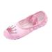 JDEFEG Shoes for Girls 9 Years Old Children Shoes Dance Shoes Warm Dance Ballet Performance Indoor Shoes Yoga Dance Shoes Little Girl Light Up Shoes Pink 28