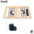 Fast Sling Puck Game Hockey Game Wooden Board Table Toy Family Game 1x E7O3