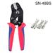 Manual Ferrule Crimper Plier Wire Terminal Electrician Tools Connector Wire Crimper Tool Ferrule Crimp Sets Crimping Pliers Tube Clamp Set SN-48BS