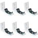 6 pcs Vertical Blind L Bracket Vertical Blind Bracket Clips Vertical Blind Snap-in Bracket for Shutters Headrails