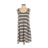 Lou & Grey Casual Dress - Shift Scoop Neck Sleeveless: Black Print Dresses - Women's Size X-Small