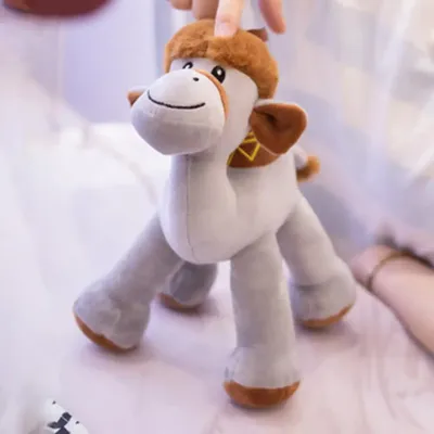 Poupée en peluche alpaga pour enfants jouet créatif léger exquis broderie bébé en peluche