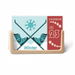 Sport Skiing Boots Watercolor Pattern Desk Calendar Desktop Decoration 2023