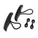 2Pcs/Pack Kayak Boat Marine Toggle Pull Handle Replacement with Pad Eyes / Deck Loop Boating Kayaking Carrying Accessories - Black