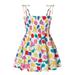 Tejiojio Girls and Toddlers Soft Cotton Clearance Summer Toddler Baby Girls Sleeveless Suspender Dress Fruit Floral Children s Clothing
