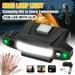 Hat Light Rechargeable LED Headlamp: Head Lamps Strap Clip On Flashlight Headlamps For Hardhat & Hats For Camping Running