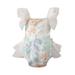 JDEFEG 2T Girls Clothes Baby Girls Cotton Floral Summer Spring Sleeveless Romper Bodysuit Clothes Long Sleeve Bodysuit Pajamas for Teens Girls Pajama Sets White 70