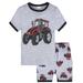 DNDKILG Toddler Baby Boy 2 Piece T Shirts and Shorts Set Clothes Set Outfits Short Sleeve Summer Cartoon with Beige 1Y-7Y 5