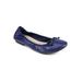 Women's Sunnyside II Flat by White Mountain in Navy Smooth (Size 6 1/2 M)