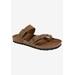 Women's Gracie Sandal by White Mountain in Brown Leather (Size 5 M)