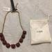 J. Crew Jewelry | J Crew Beaded Necklace Gold & Maroon Colors. Nwt | Color: Gold/Red | Size: Os