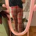 American Eagle Outfitters Pants & Jumpsuits | American Eagle Plaid Leggings | Color: Red | Size: Xl
