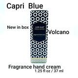 Anthropologie Skincare | Capri Blue Volcano Hand Cream Size 1.25 Fl Oz | Color: Blue/White | Size: Os