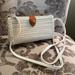 Anthropologie Bags | Anthropologie ~ Woven Crossbody Handbag | Color: Cream/White | Size: Os