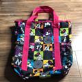 Disney Bags | Disney Mickey Minnie Mouse Zippered Large Day Shoulder Bag | Color: Black/Pink | Size: Os