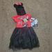 Disney Dresses | Minnie 10/12 Costume Dress Hooded 4 Bows Mouse Disney Large New | Color: Black/Red | Size: 10g