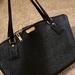 Burberry Bags | Burberry Black Leather Tote / Bag /Purse (Like New) | Color: Black | Size: Os