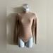 American Eagle Outfitters Tops | American Eagle Long-Sleeve Mock Neck Bodysuit With Tag | Color: Tan | Size: Xs