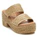 Anthropologie Shoes | Beach By Matisse “Ocean Avenue” Neutral/Cognac Woven Raffia Platform Sandal-Euc | Color: Tan | Size: 9