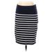Gap Casual Skirt: Blue Stripes Bottoms - Women's Size Small Petite