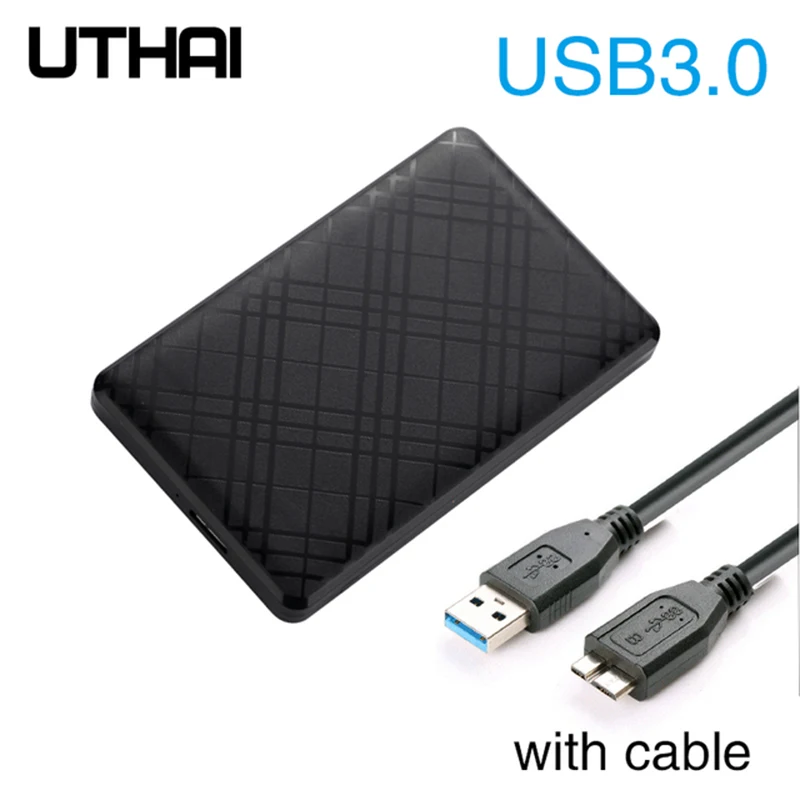 T43 boîtier Hd Externo USB 3 0 pour 2.5 pouces SATA2 3 boîtier de disque dur boîtier de disque dur Mobile avec Support de câble boîtier de disque dur haute vitesse 6 to