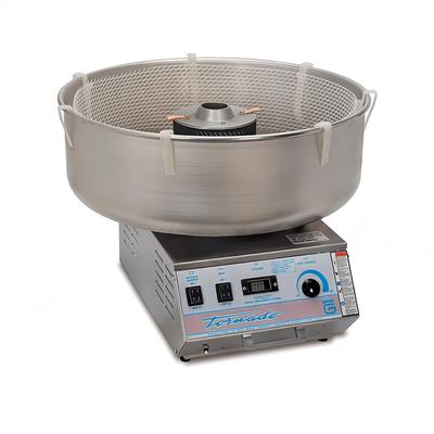 Gold Medal 3005ED Tornado Cotton Candy Machine w/ Electronic Heat - 25" Aluminum Bowl, 120v, Stainless Steel