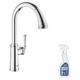 Grohe - Robinet de cuisine avec douchette Gloucester Quickfix + nettoyant GrohClean - Chromé