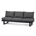 Premium-2-in-1-Sofa-Liege mit Sunbrella®-Stoff, grau