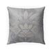 DAMASK BUD GREY Outdoor Pillow By Kavka Designs