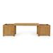 GDF Studio Wilnona Outdoor Pine Wood Planter Bench Teak