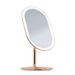 Fancii LED Lighted Vanity Makeup Rechargeable - Cordless Illuminated Cosmetic Mirror with 3 Dimmable Light Settings Dual Magnification Vera (Rose Gold)