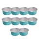 10PCS Practical Cake Tool Small Baking Air Fryer Tray Tinfoil Cups Tinfoil Box Pudding Cake Mold Aluminum Foil Tin Cup BLUE