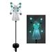 Baywell Solar Angel Lights Outdoor - Solar Powered Angels Stake Decorative Garden Lights for Yard Lawn Pathway Grave Cemetery Christmas Decoration Birthday Memorial Gift