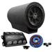 Audiopipe 12 800W Subwoofer w/ Ported Enclosure + 2 Ch Amplifier TUBO-X1250A